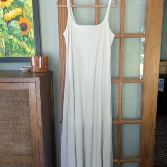 NWT Gap Ribbed Squareneck Maxi Dress - L Tall - Picture 2 of 3